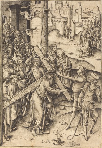 The Bearing of the Cross, c. 1480 by Israhel van Meckenem