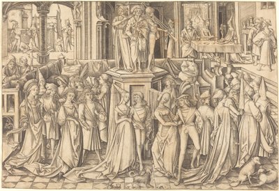 The Dance at the Court of Herod by Israhel van Meckenem