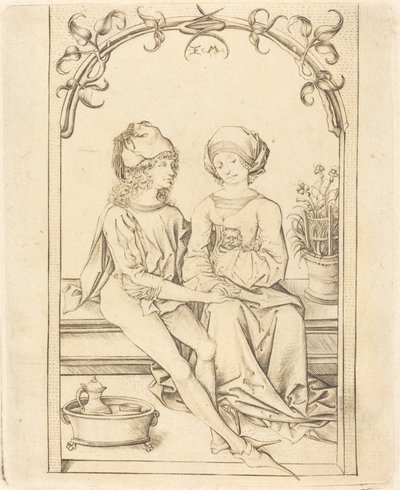 The Lovers by Israhel van Meckenem after Wenzel von Olmutz after Master of the Housebook