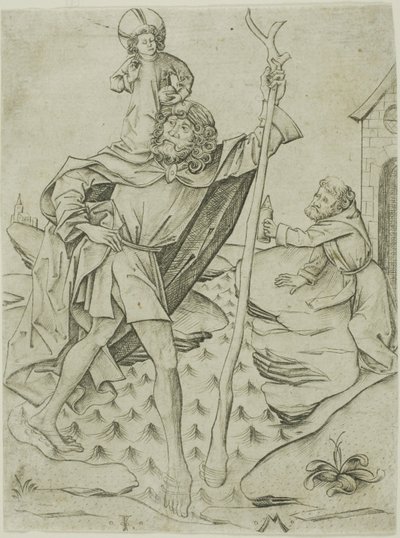 Saint Christopher by Israhel van Meckenem the younger
