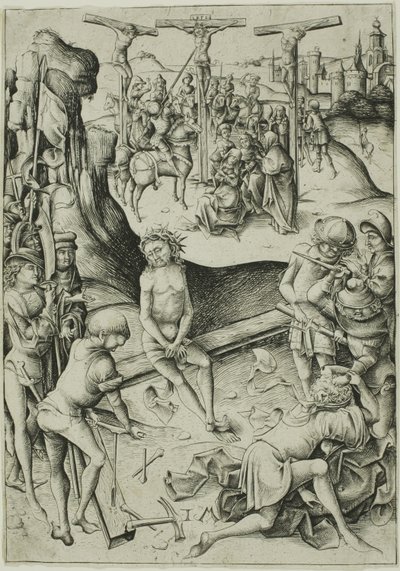 The Crucifixion by Israhel van Meckenem the younger