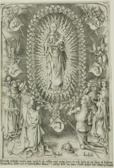 The Madonna of the Rosary by Israhel van Meckenem the younger