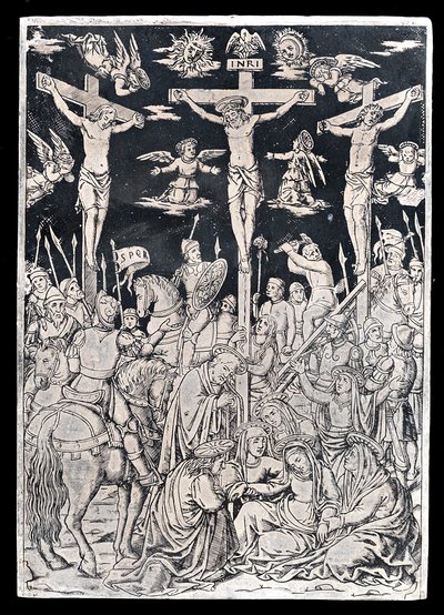 Pax with Christ on the Cross by Italian 15th Century