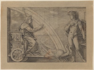Juno in a Chariot Pulled by Peacocks by Italian 16th Century