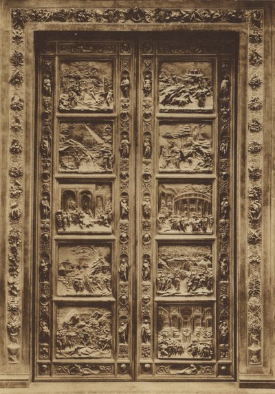 Florence: Battistero, La Porta Principale, Lorenzo Ghiberti by Italian Photographer