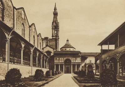 Florence: Church of S Croce, Cloister by Italian Photographer