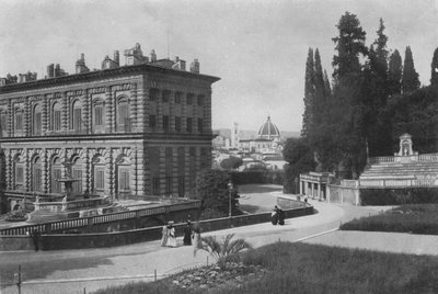 Florence, Royal Palace Pitti, Rear view with Cathedral view by Italian Photographer