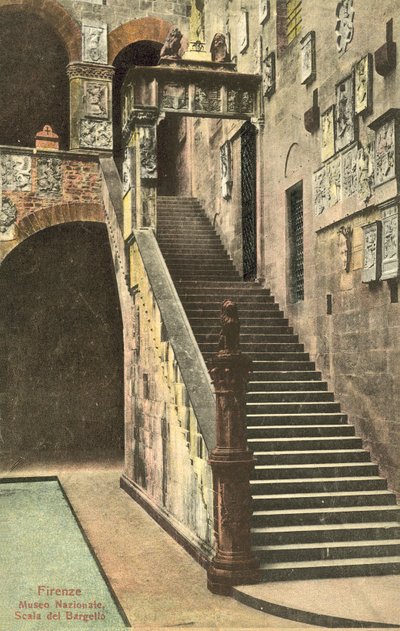 Florence, Italy, Bargello, Staircase by Italian Photographer