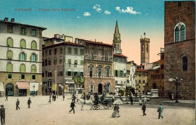 Florence, Piazza della Signoria by Italian Photographer