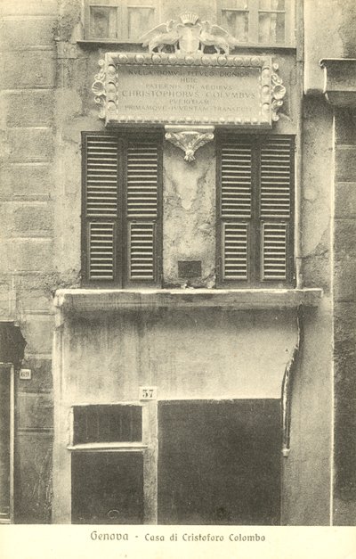 Genoa, Italy, House of Christopher Columbus by Italian Photographer