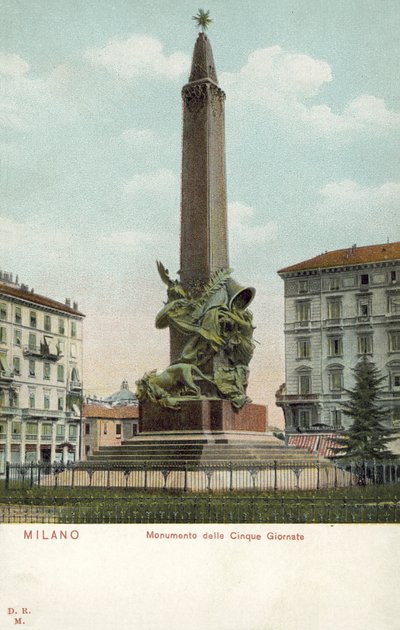Milan, Italy, Monumento Delle Cinque Giornate by Italian Photographer