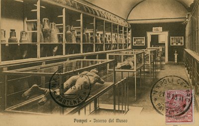 Pompeii, Interior of the museum by Italian Photographer
