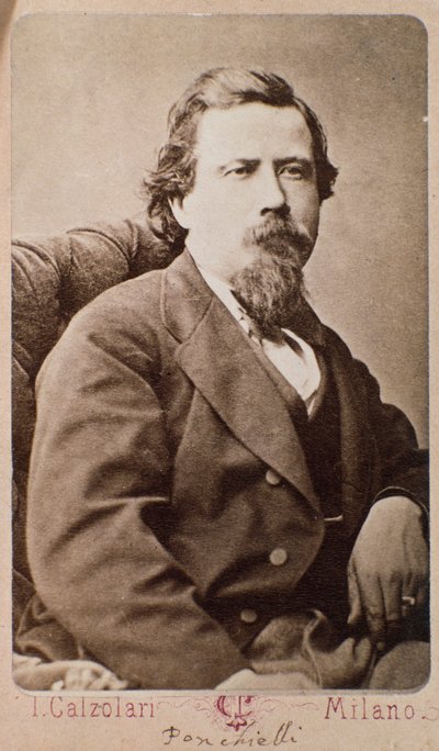 Portrait of Italian composer Amilcare Ponchielli by Italian Photographer