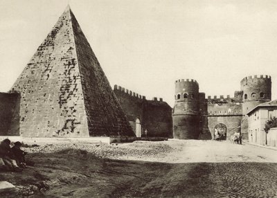 Pyramid of Caius Cestius by Italian Photographer
