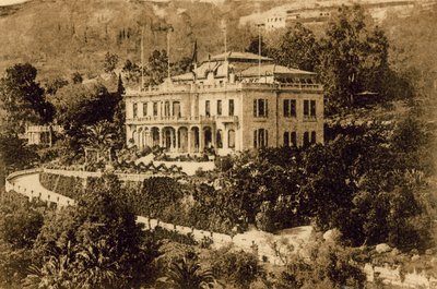 San Remo, Devachan Castle, site of the Peace Conference in April 1920 by Italian Photographer