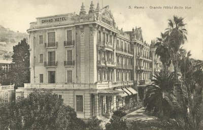 San Remo, Italy, Grande Hotel Belle Vue by Italian Photographer