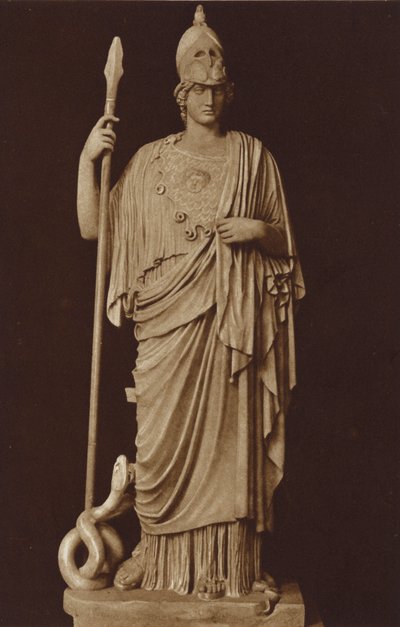 The statue of Minerva in the Vatican Museum, Rome by Italian Photographer