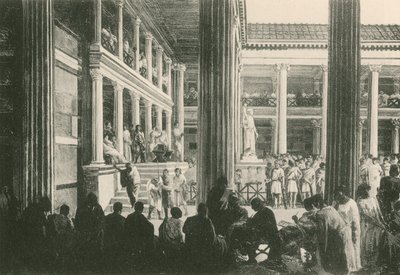 A Criminal Judgment in the Basilica by Italian School