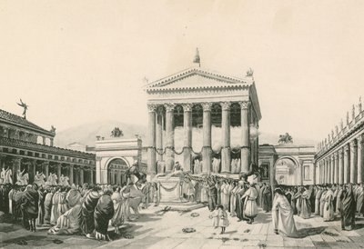 A Sacrifice to Jove in the Civil Forum by Italian School