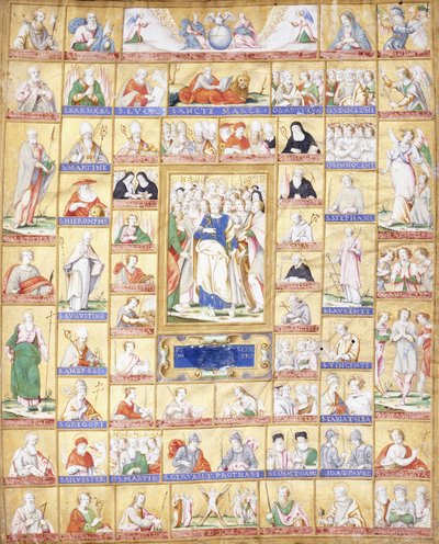 All Saints with St. Peter in the Centre by Italian School