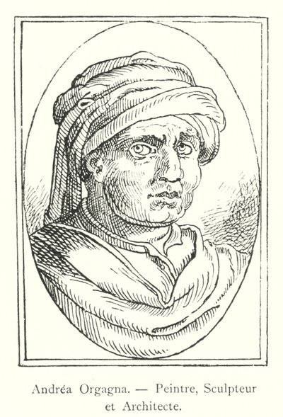 Andrea Orgagna, Painter, Sculptor and Architect (engraving) by Italian School