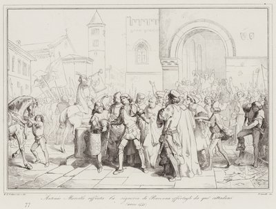 Antonio Marcello Refuses the Lordship of Ravenna Offered by Its Citizens by Italian School