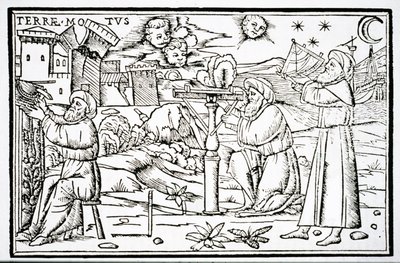 Arabian Astrologers, copy of an illustration from In Somnium Sciopinis by Macrobius, Venice 1513, used in a History of Magic, published late 19th century by Italian School