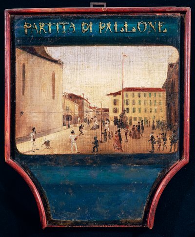 Ball game, Italy by Italian School