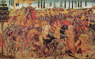 Battle between Darius and Alexander the Great by Italian School