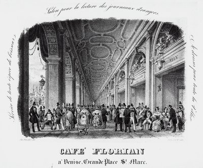 Caffe Florian in Piazza San Marco in Venice by Italian School