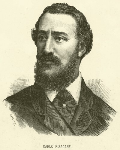 Carlo Pisacane (engraving) by Italian School