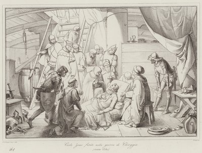 Carlo Zeno Wounded in the War of Chioggia by Italian School