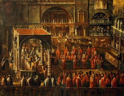 Ceremony in Basilica of Saint Mark in Venice by Italian School