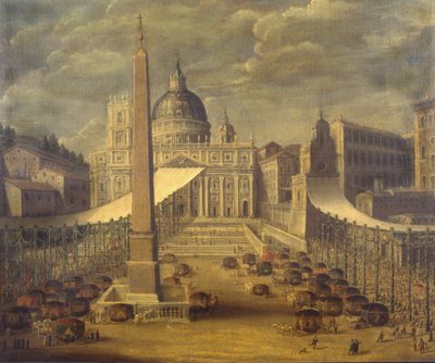 Corpus Christi Procession in the Piazza San Pietro by Italian School