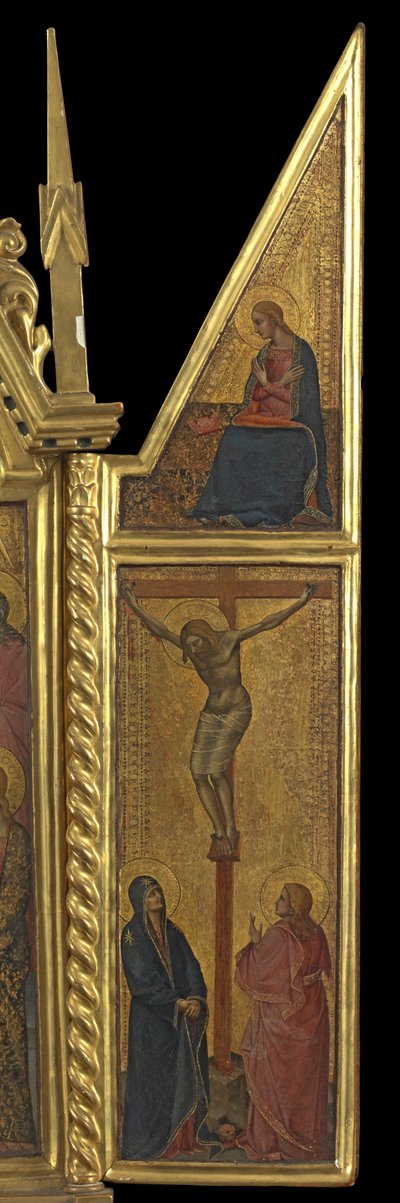 Crucifixion with Virgin of the Annunciation (right panel) by Italian School