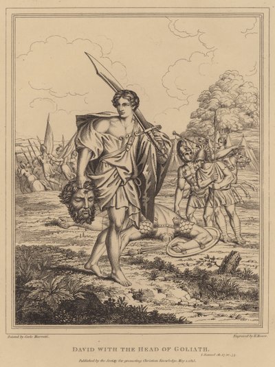 David with the Head of Goliath by Italian School