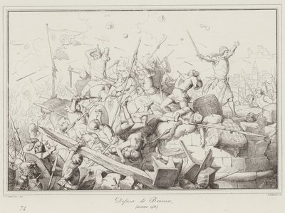 Defense of Brescia by Italian School