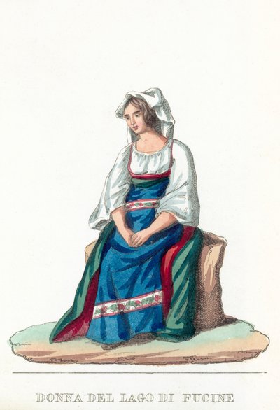 Lady of Lake Fucine by Italian School
