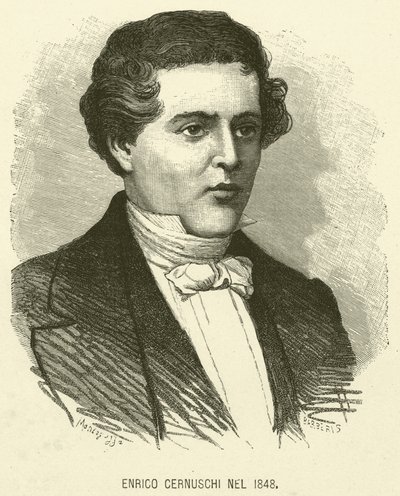 Enrico Cernuschi in 1848 by Italian School