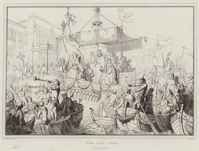 Feast of the Marias, 13th Century (engraving) by Italian School
