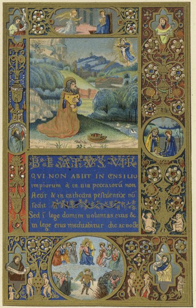 First Page of a Psalter by Sinibaldo of Perugia by Italian School