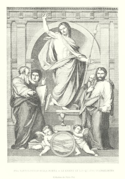 Fra Bartolommeo della Porta, Christ and the Four Evangelists, Collection of the Pitti Palace by Italian School