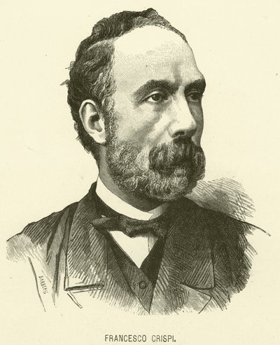 Francesco Crispi (engraving) by Italian School
