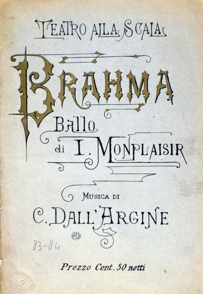 Frontispiece of Brahma ballet by Monplaisir and dell