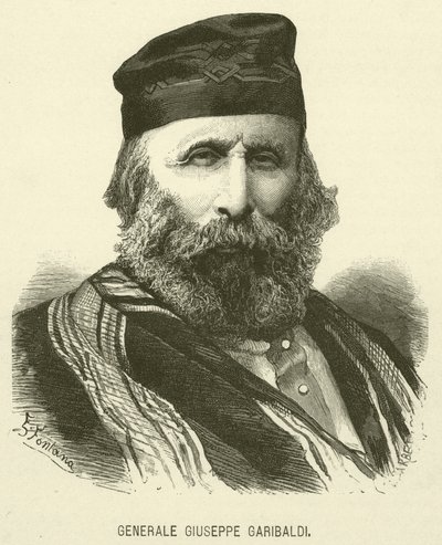 General Giuseppe Garibaldi by Italian School