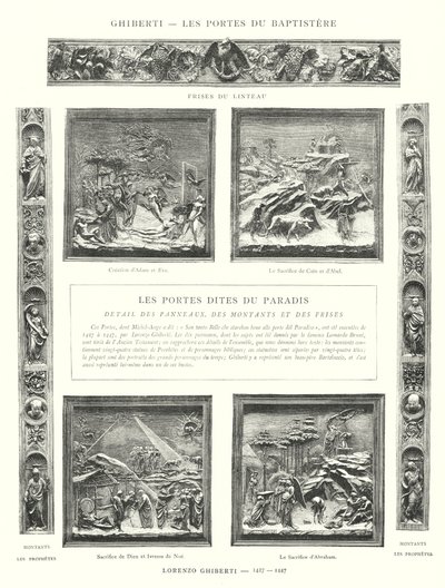 Ghiberti, The Doors of the Baptistery, Lorenzo Ghiberti by Italian School