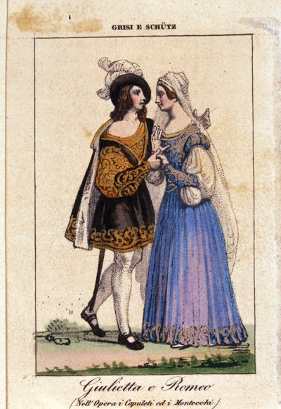 Giulia Grisi and Schutz interpreting Romeo and Juliet in 