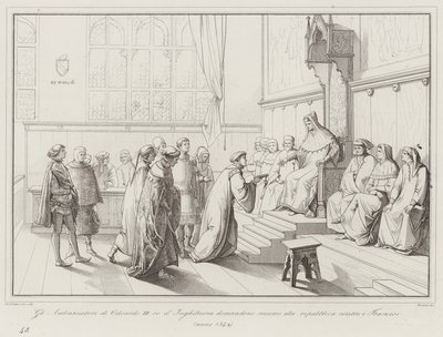 The Ambassadors of Edward III, King of England, Ask for Help from the Republic Against the French by Italian School