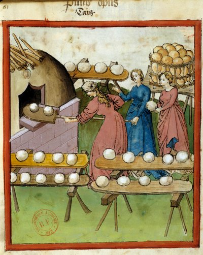 Health manual: baking bread by Italian School