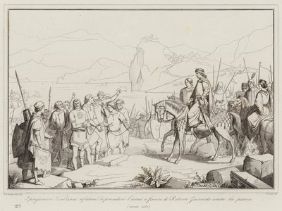 The Venetian prisoners refuse to take up arms in favor of Robert Guiscard against their homeland by Italian School
